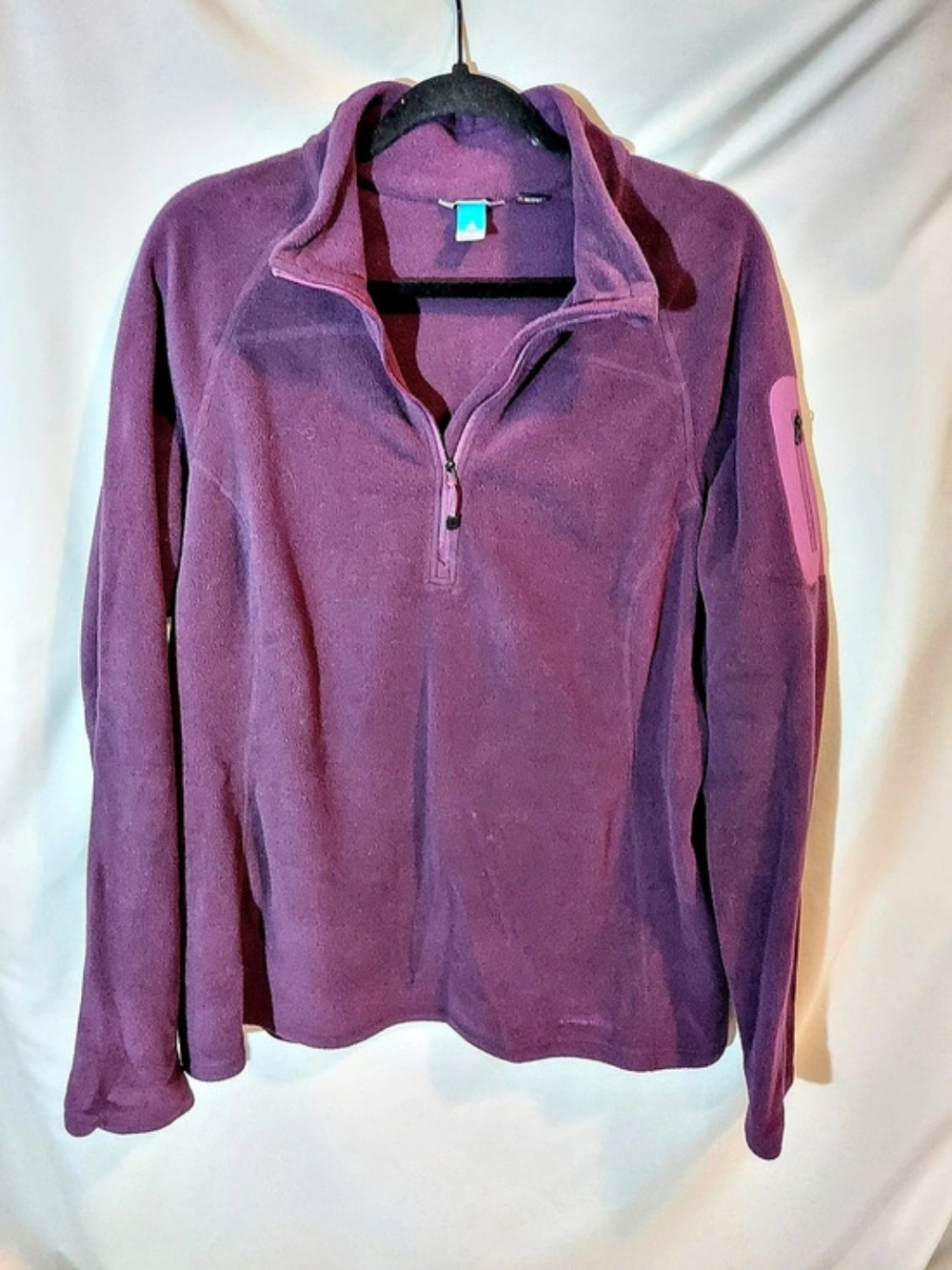 Eddie Bauer First Ascent Polartec Purple 1/2 Zip Fleece Pullover Jacket - 2X